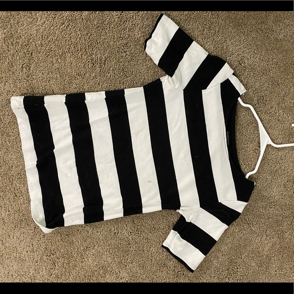 Black and white stripped shirt